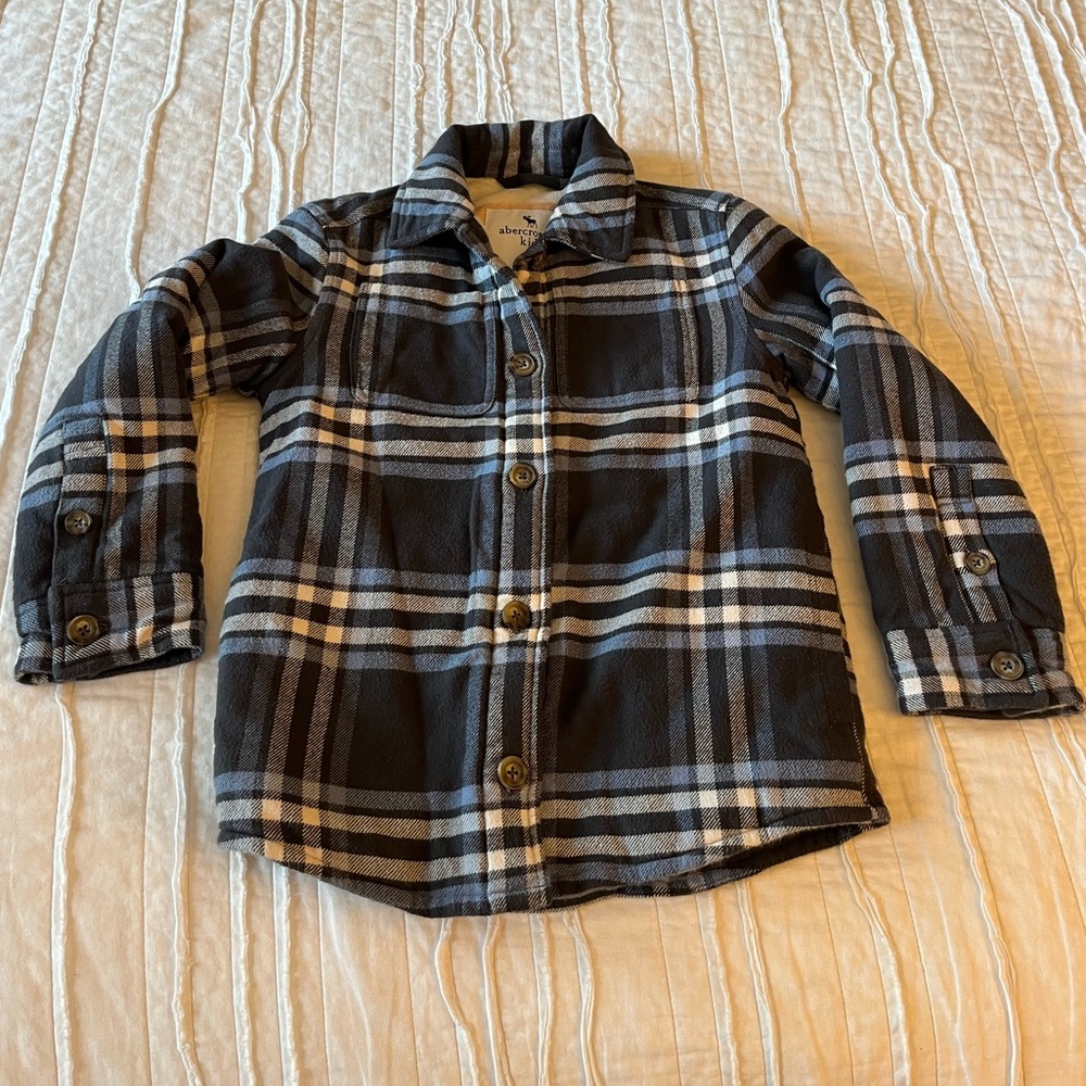 Abercrombie Kids flannel shacket size 7/8